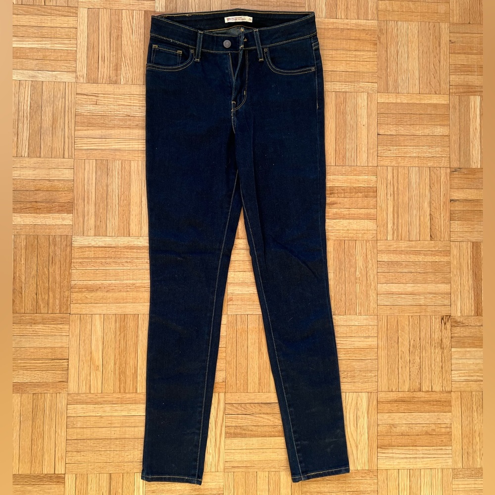 Levi's 721 High Rise Skinny Dark Wash Jeans